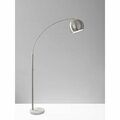 Haz Brushed Steel Metal Arc Lamp; 12.5 x 42 x 78 in. HA3094745